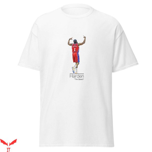 Vintage 76ers T-Shirt James Harden 76ers The Beard NBA