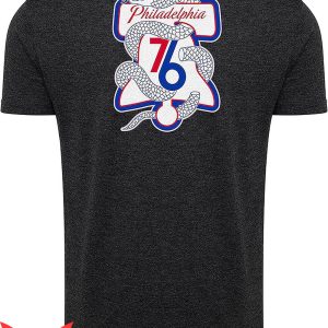 Vintage 76ers T Shirt NBA Philadelphia 76ers Sporty Tee 3
