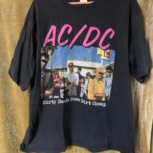 Vintage AC DC T-Shirt Dirty Deeds Done Dirt Cheap Shirt