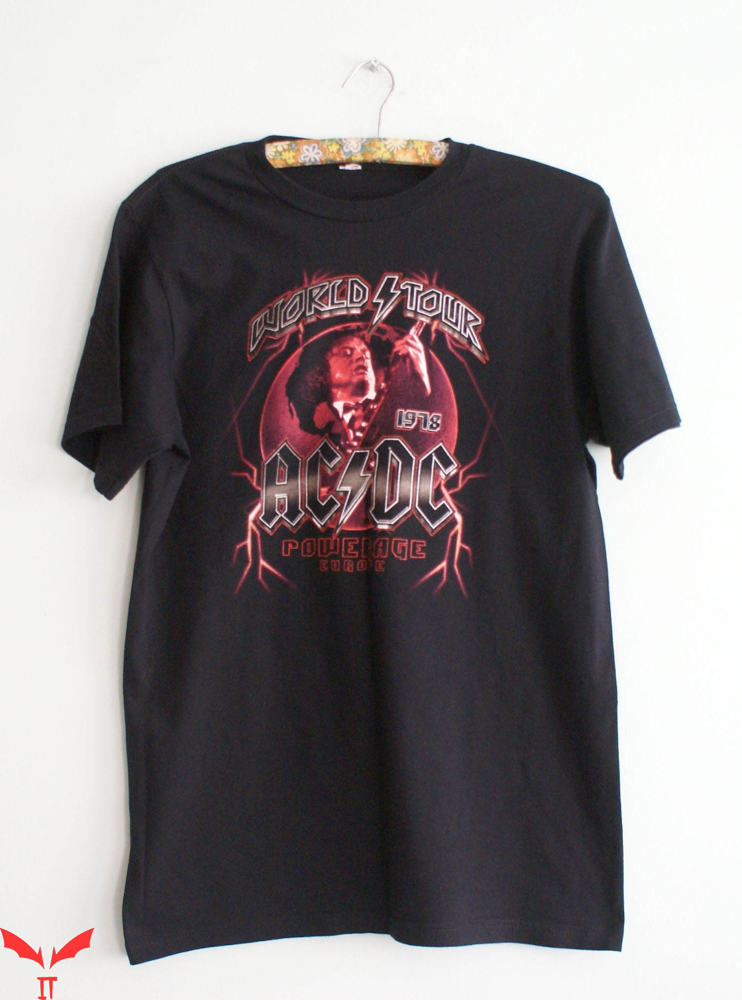 Vintage AC DC T-Shirt Powerage European Tour Rock Band