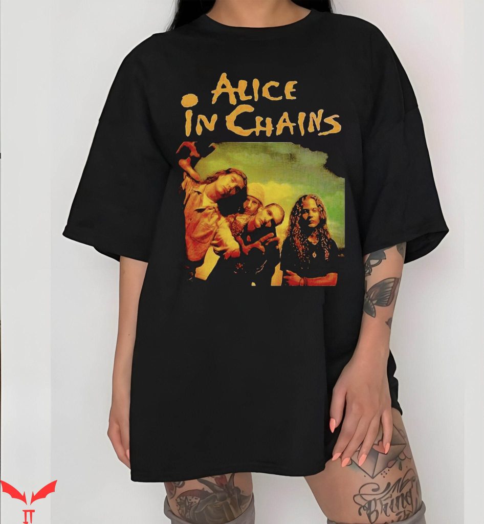 Alice In Chains 【 Flames Vintage T-Shirt Womens 】 ファッション レディースファッション トップス Tシャツ カットソー レ Vintage Alice In Chains T-Shirt 1992 90s Rock Band Classic