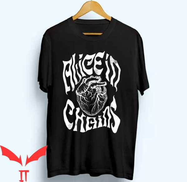 Vintage Alice In Chains T-Shirt Heart Rock Music Retro