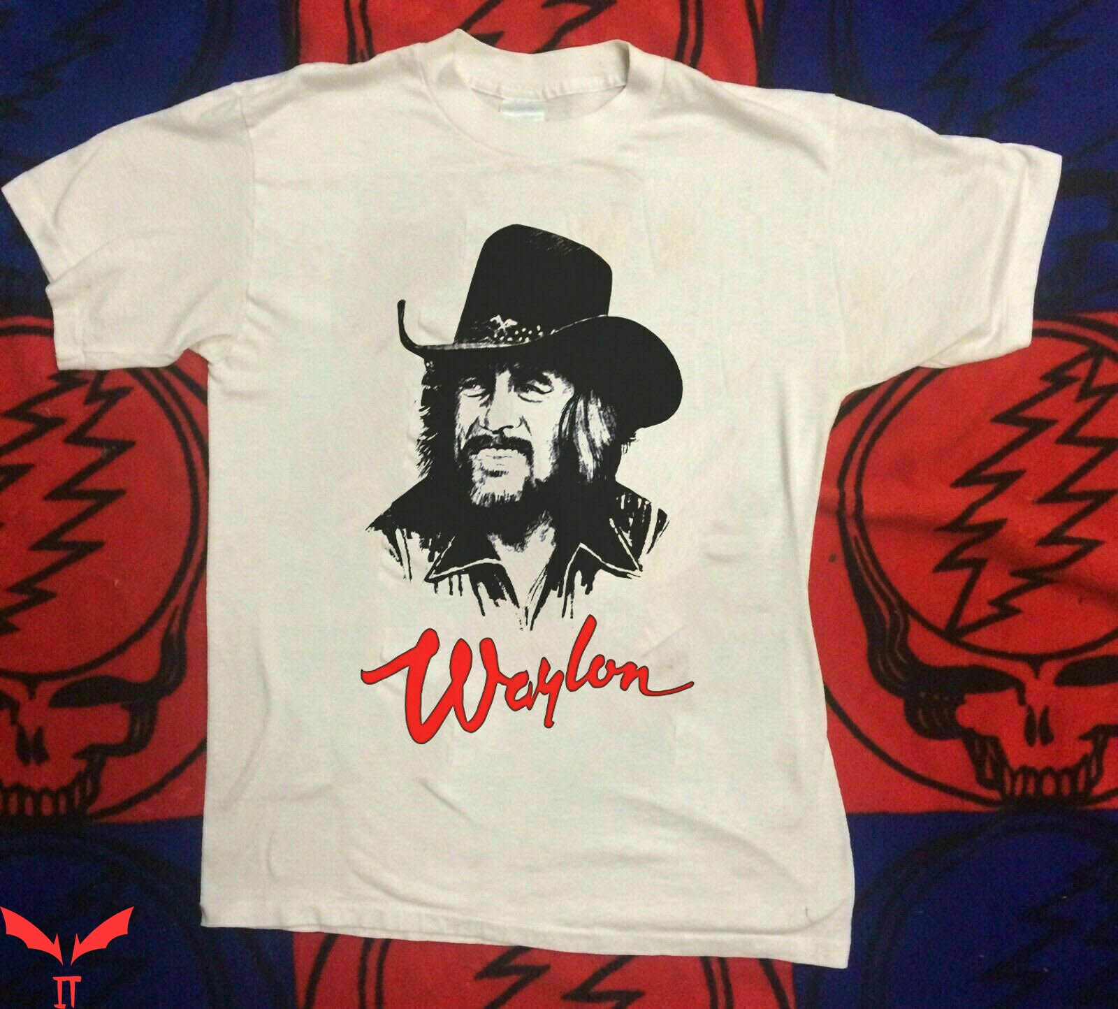 Vintage Country Music T-Shirt Waylon Jennings Concert Tour