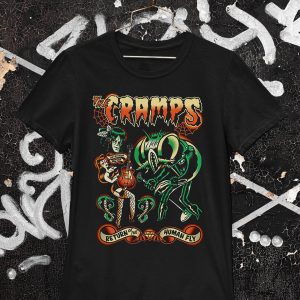 Vintage Cramps T-Shirt Punk Rock Band Lux Interior Shirt