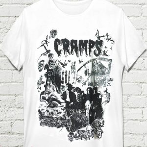 Vintage Cramps T-Shirt Punk Rock Psychobilly Tour Concert