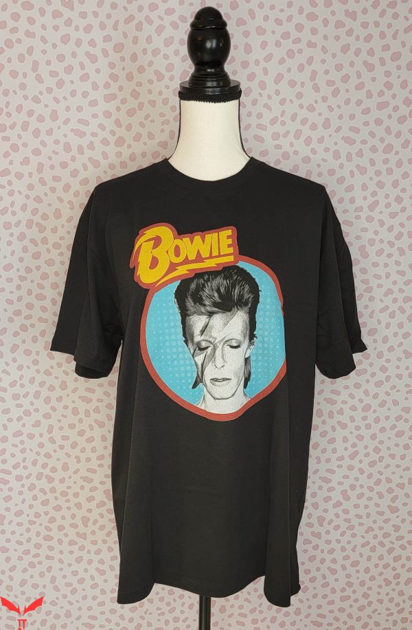Vintage David Bowie T-Shirt David Bowie Aladdin Blue Circle