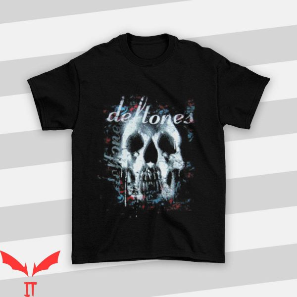 Vintage Deftones T-Shirt Skull Metal Music Rock Band Tee