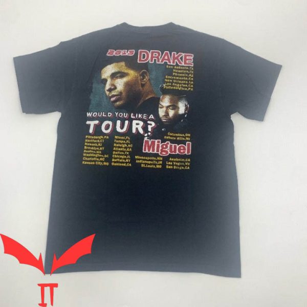 Vintage Drake T-Shirt Drake Would You Like A Tour Tee