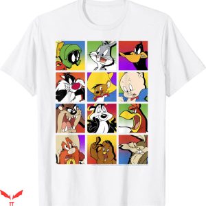 Vintage Looney Tunes T-Shirt Group Shot Box Up Funny