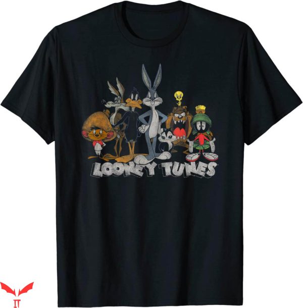 Vintage Looney Tunes T-Shirt Group Shot Line Up Funny
