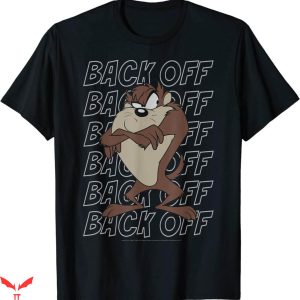 Vintage Looney Tunes T-Shirt Taz Back Off Funny Cartoon