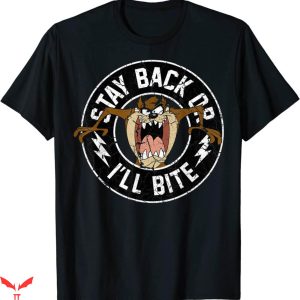 Vintage Looney Tunes T-Shirt Taz Stay Back Or I’ll Bite