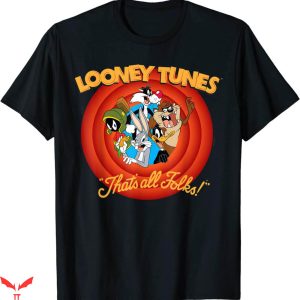Vintage Looney Tunes T-Shirt That’s All Folks Funny Cartoon