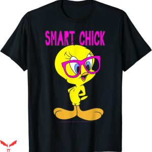 Vintage Looney Tunes T-Shirt Tweety Bird Smart Chick Funny