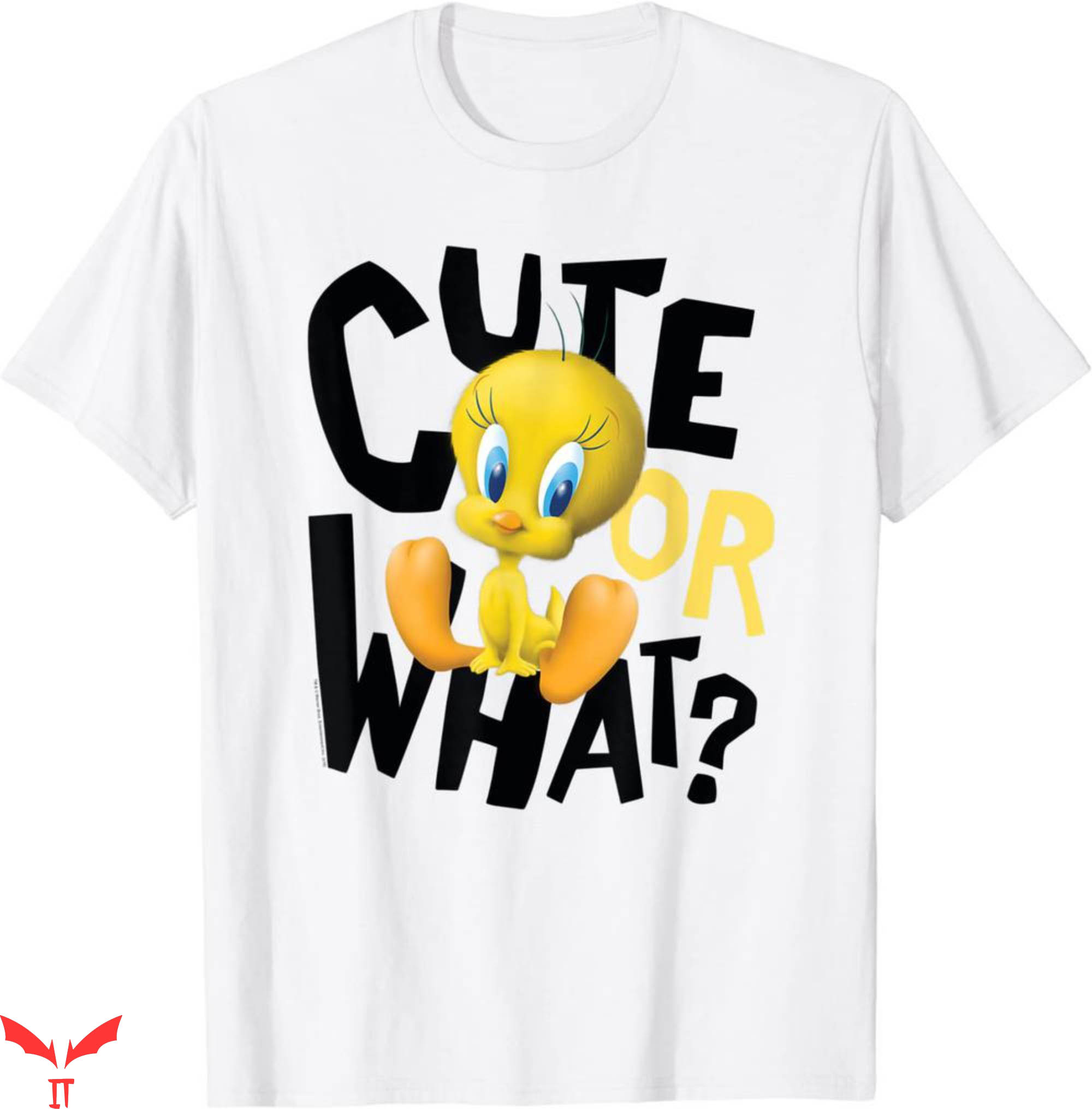 Vintage Looney Tunes T-Shirt Tweety Cute Or What Funny