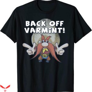 Vintage Looney Tunes T-Shirt Yosemite Sam Back Off Varmint