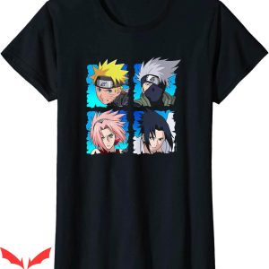Vintage Naruto T-Shirt Naruto Shippuden 4 Heads