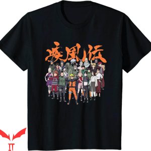 Vintage Naruto T-Shirt Naruto Shippuden Cast Group T-Shirt