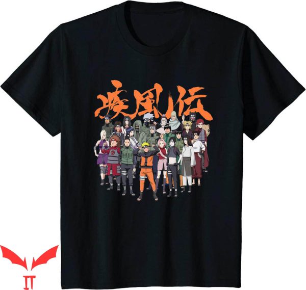 Vintage Naruto T-Shirt Naruto Shippuden Cast Group T-Shirt
