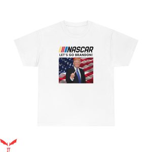 Vintage Nascar T-Shirt Donald Trump Let’s Go Brandon Funny