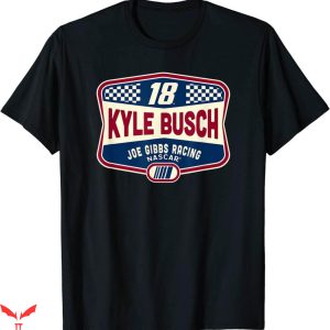 Vintage Nascar T-Shirt Kyle Busch Shield Retro Racing Shirt