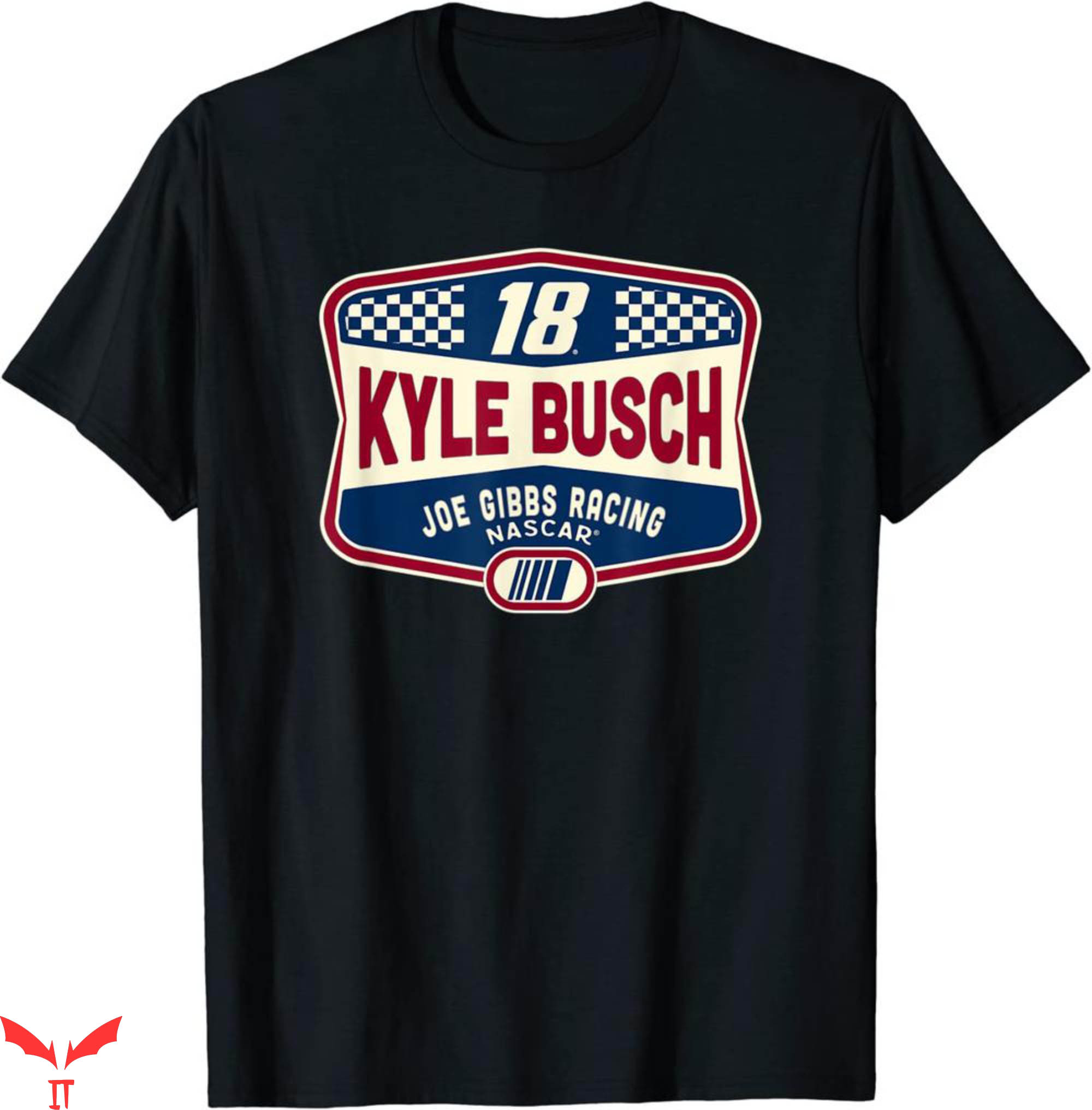 Vintage Nascar T-Shirt Kyle Busch Shield Retro Racing Shirt