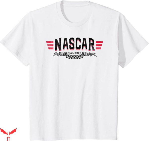 Vintage Nascar T-Shirt Stock Car Racing Flag Retro Tee Shirt