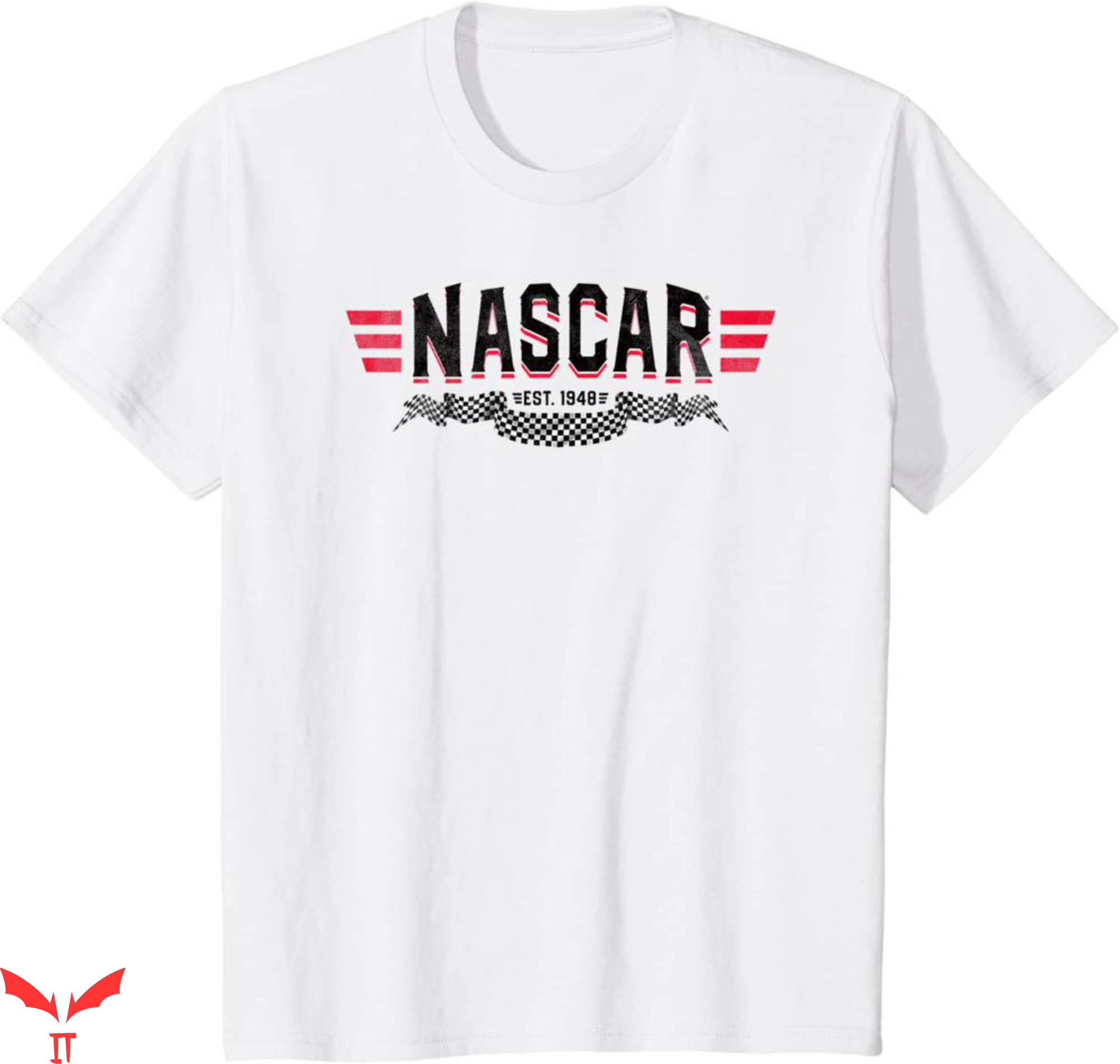 Vintage Nascar T-Shirt Stock Car Racing Flag Retro Tee Shirt