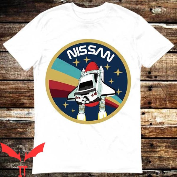 Vintage Race T-Shirt Nissan GTR R34 NASA Funny Parody