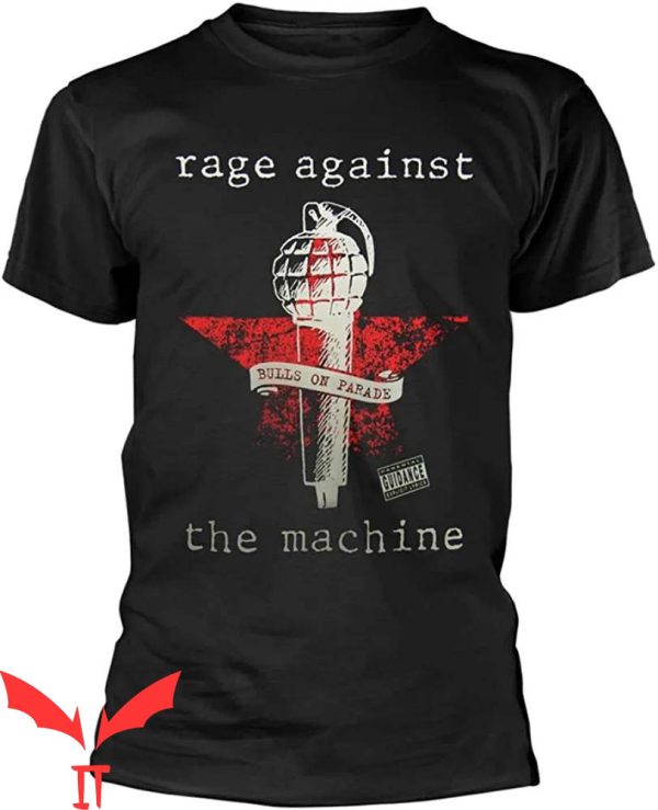 Vintage Rage Against The Machine T-Shirt Bulls On Parade Mic