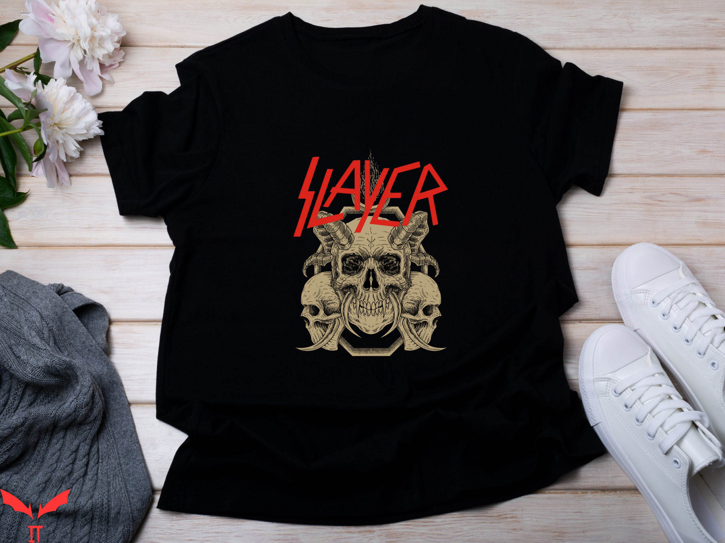 Vintage Slayer T-Shirt Retro Rock Tough Style Tee Shirt