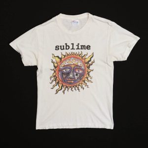 Vintage Sublime T-Shirt Sublime Sun Face Rock Band Tee