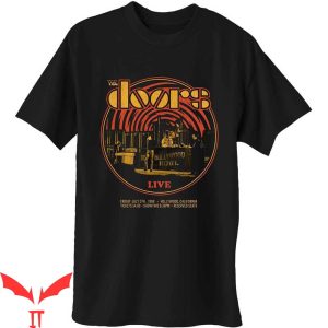 Vintage The Doors T-Shirt 68 Retro Circle Rock Metal Music