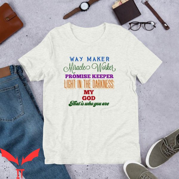 Way Maker T-Shirt Christian Inspirational Faith Religious