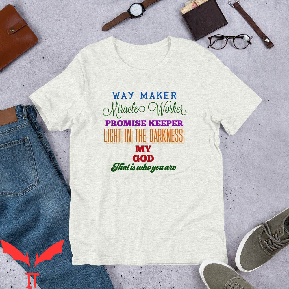 Way Maker T-Shirt Christian Inspirational Faith Religious