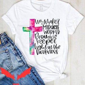 Way Maker T-Shirt Miracle Religious Words Funny Tee Shirt