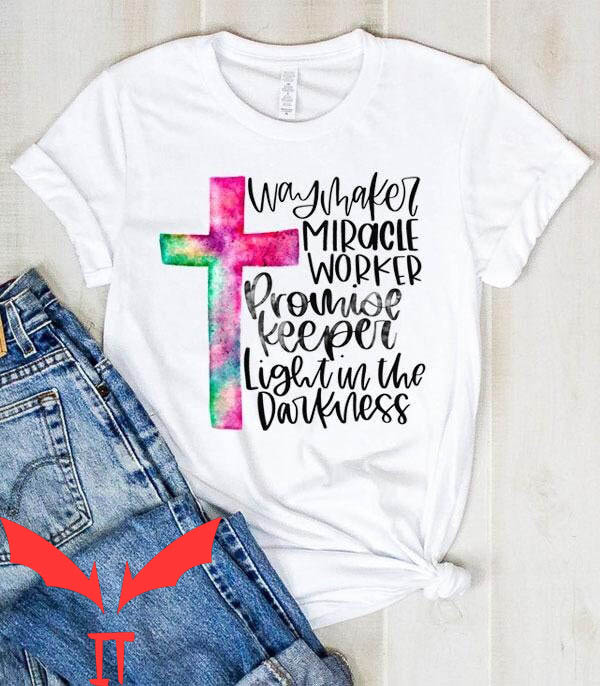 Way Maker T-Shirt Miracle Religious Words Funny Tee Shirt