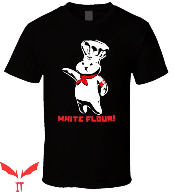 White Flour T-Shirt Doughboy Funny Graphic Trendy Style