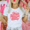 White Pink T-Shirt Valentines Day Mockup Bella Canvas Shirt