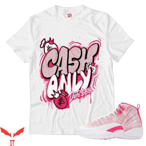 White Pink T-Shirt White Pink Cash Only Shirt