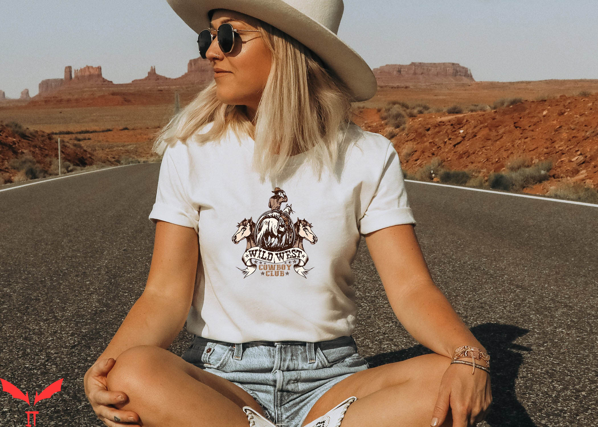 Wild West T-Shirt Cowboy Club Country Music Tee Shirt