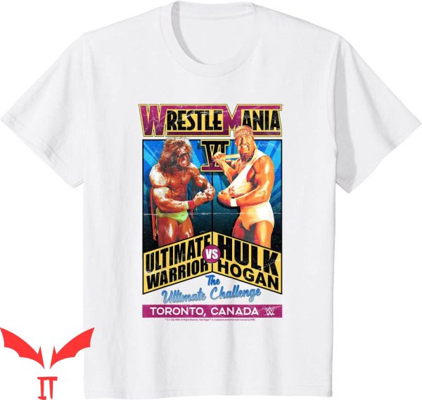 Wrestlemania VI T-Shirt WWE Warrior Vs Hulk Hogan Vintage