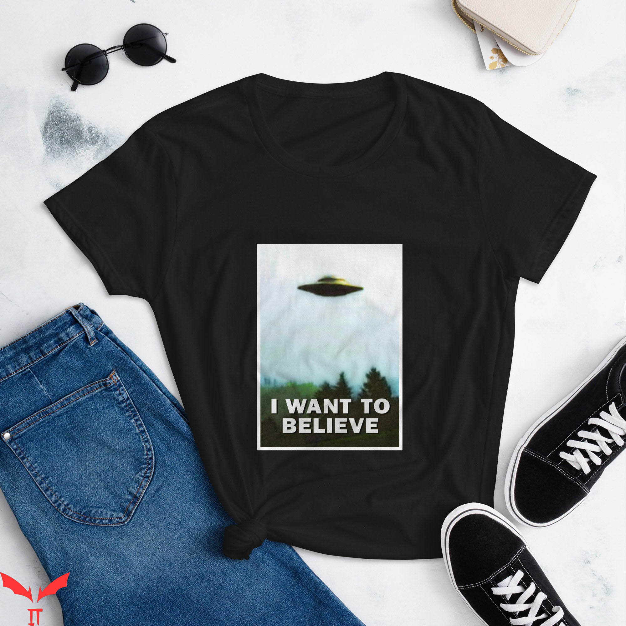 X Files Vintage T-Shirt I Want To Believe Science Fiction