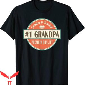 1 Grandpa T-Shirt Number 1 Grandfather Fathers Day Tee