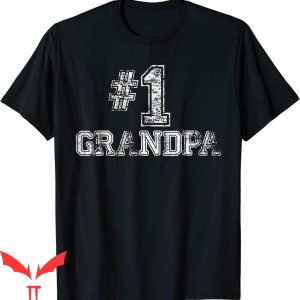 1 Grandpa T-Shirt Number One Fist Time Grandpa Trendy Tee