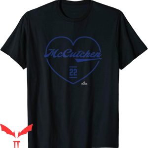 Andrew McCutchen T-Shirt Heart Print Love Trendy Design Tee