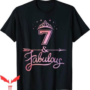 Barbie Birthday T-Shirt 7 Years Old And Fabulous Birthday