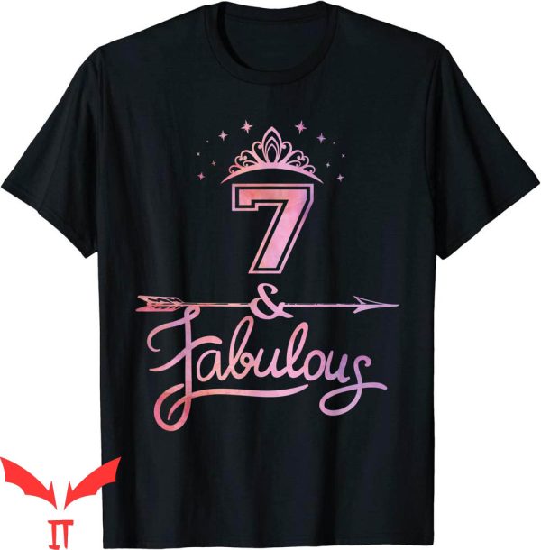 Barbie Birthday T-Shirt 7 Years Old And Fabulous Birthday