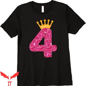 Barbie Birthday T-Shirt Happy Birthday Party 4 Years Old