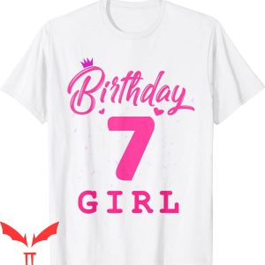 Barbie Birthday T-Shirt Happy Birthday Party 7 Years Old